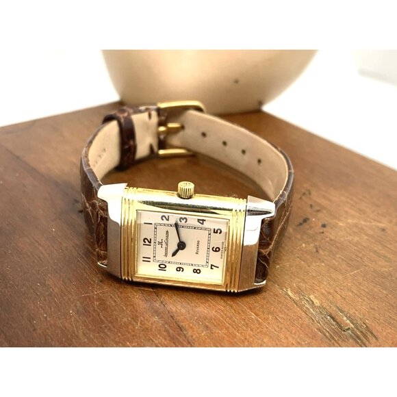 Jaeger-LeCoultre Reverso Women's Watch 260.5.08 Swiss Quartz 20x33mm Gold Steel - Picture 8 of 14
